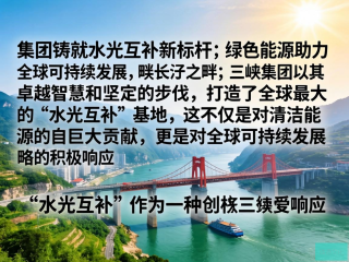 三峡集团引领水光互补创新，推动全球绿色能源可持续发展新篇章