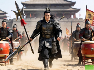 何润东化身项羽，古城巡场再现千年壮阔历史英姿