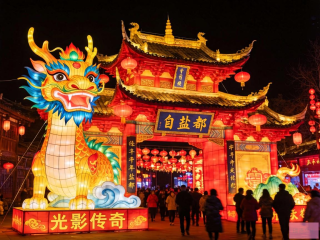 千年盐都光影盛宴，自贡灯会传奇再现