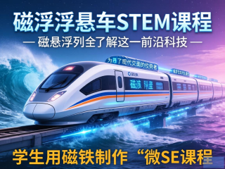 磁悬浮列车STEM课程，科技与艺术交融之旅