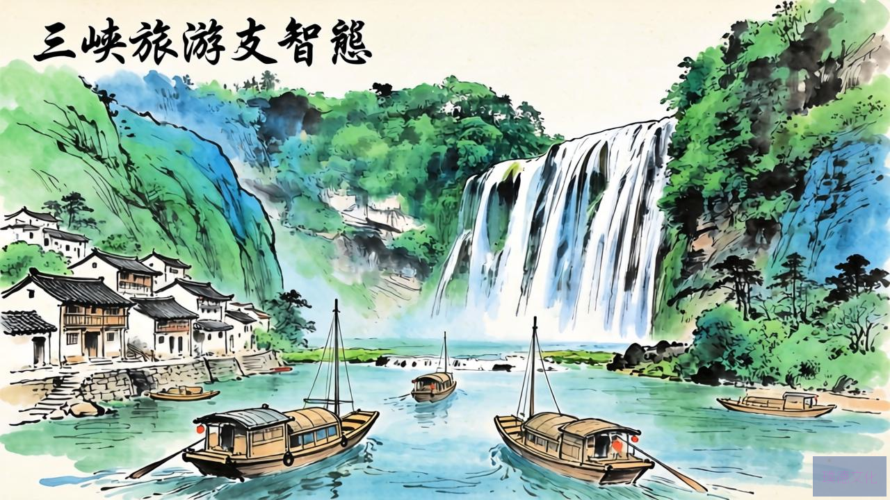 手绘三峡旅游地图,一场文化与自然的诗意之旅