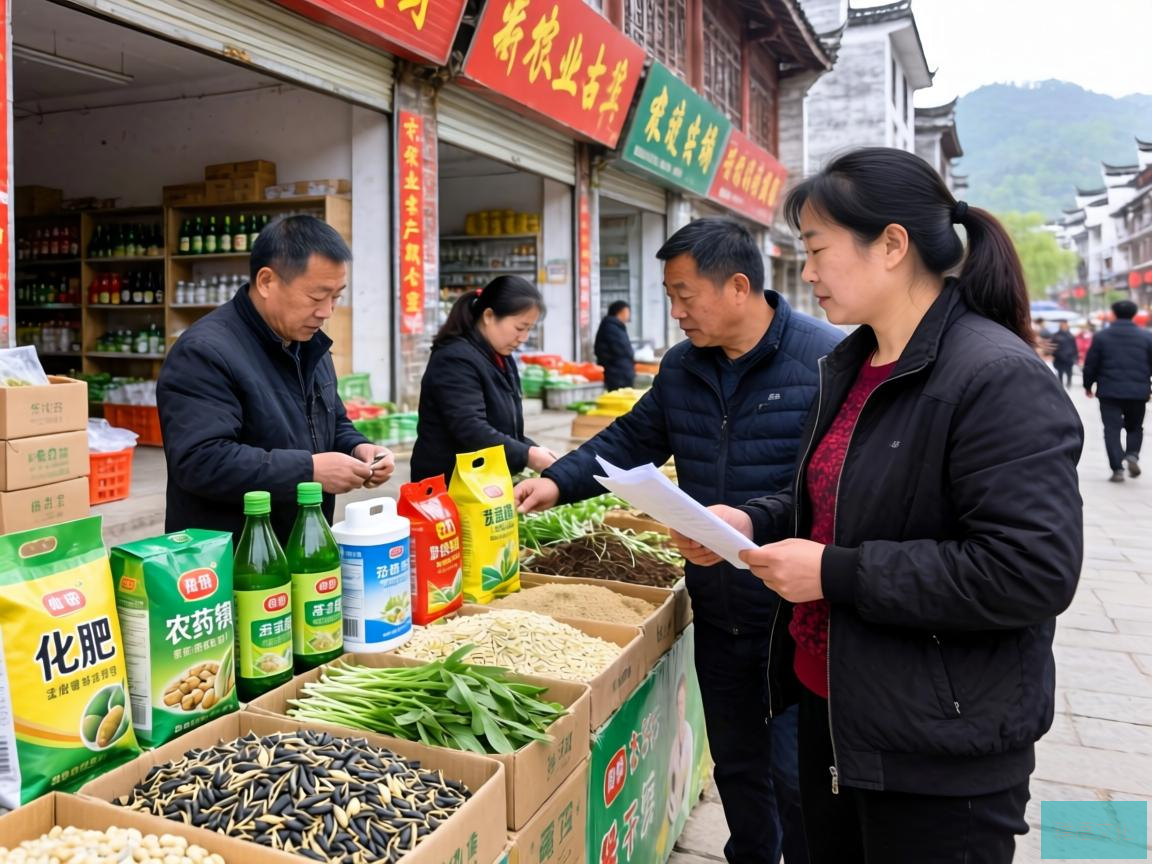 镇远县江古镇，春意盎然，万物复苏。为确保春耕生产顺利进行，守护农业生产最后一公里，近日，镇远县江古镇组织开展了农资市场专项检查行动
