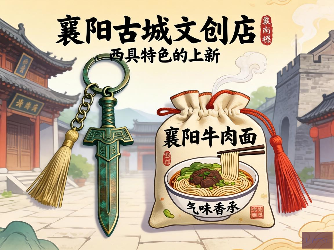 襄阳古城，千年古韵，如今又添新风采。近日，襄阳古城文创店上新两款独具特色的文创产品——青铜剑造型钥匙扣和襄阳牛肉面气味香囊，引发热议，成为古城文化传承与创新的新亮点