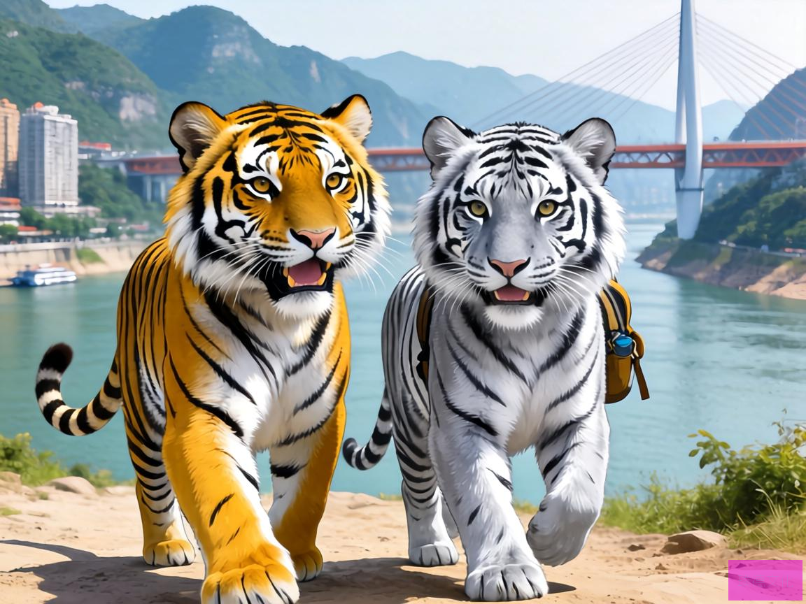 在山城重庆，有一对金虎银虎兄妹，他们是一对热爱探索的研学小达人。金虎活泼好动，银虎则温文尔雅，两兄妹携手走遍了祖国的大好河山，将每一次的旅行变成了一次次知识的盛宴