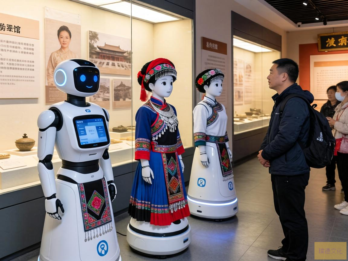 在庆阳市博物馆，一场科技与文化的交融正在悄然上演。为了提升游客的参观体验，博物馆引入了具有自主知识产权的导览机器人，这不仅是对传统博物馆导览方式的创新，更是文旅教产业融合的生动实践
