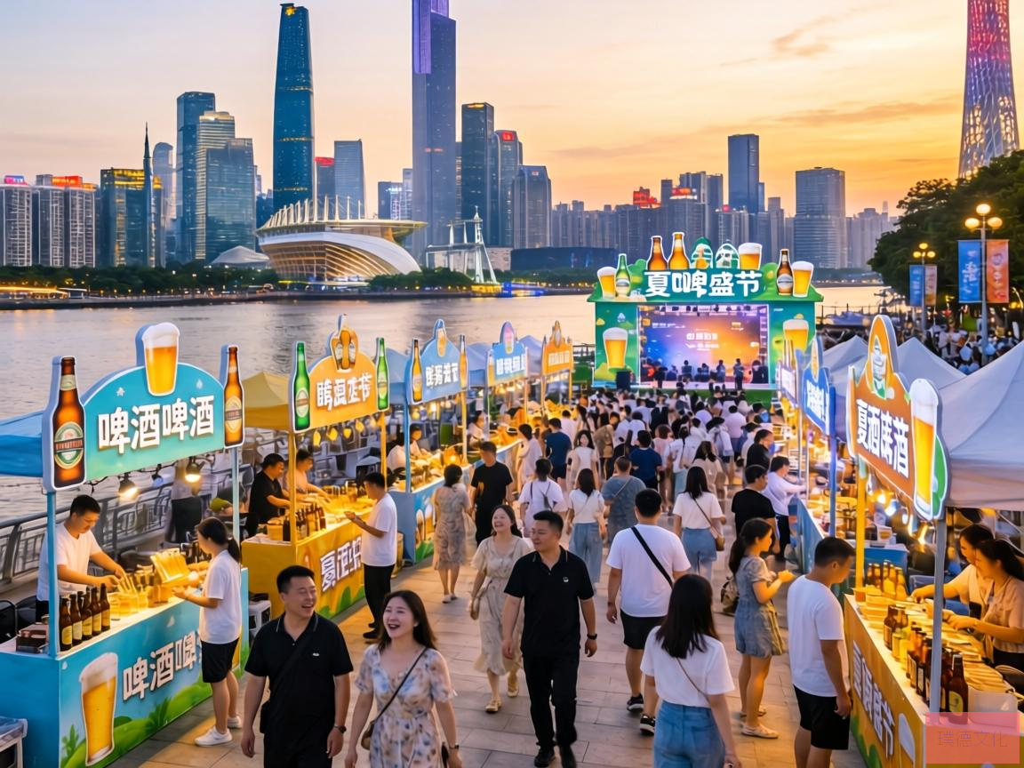 夏日炎炎，广州啤酒节狂欢来袭，珠江边欢声笑语，啤酒香气四溢，一场盛大的精酿啤酒盛宴在此展开。在这座繁华都市的怀抱中，游客与市民们纷纷涌入，共享这一夏日的欢乐时光