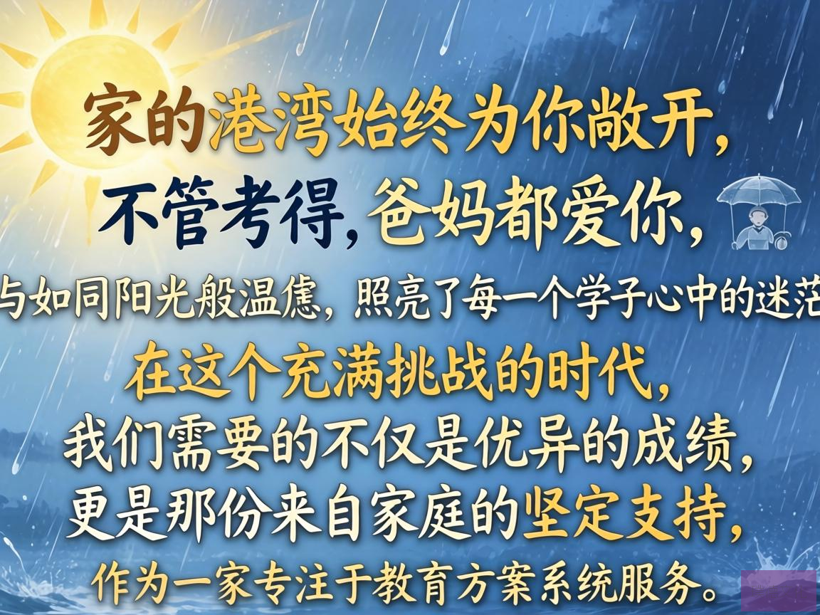 无论风雨，家的港湾始终为你敞开