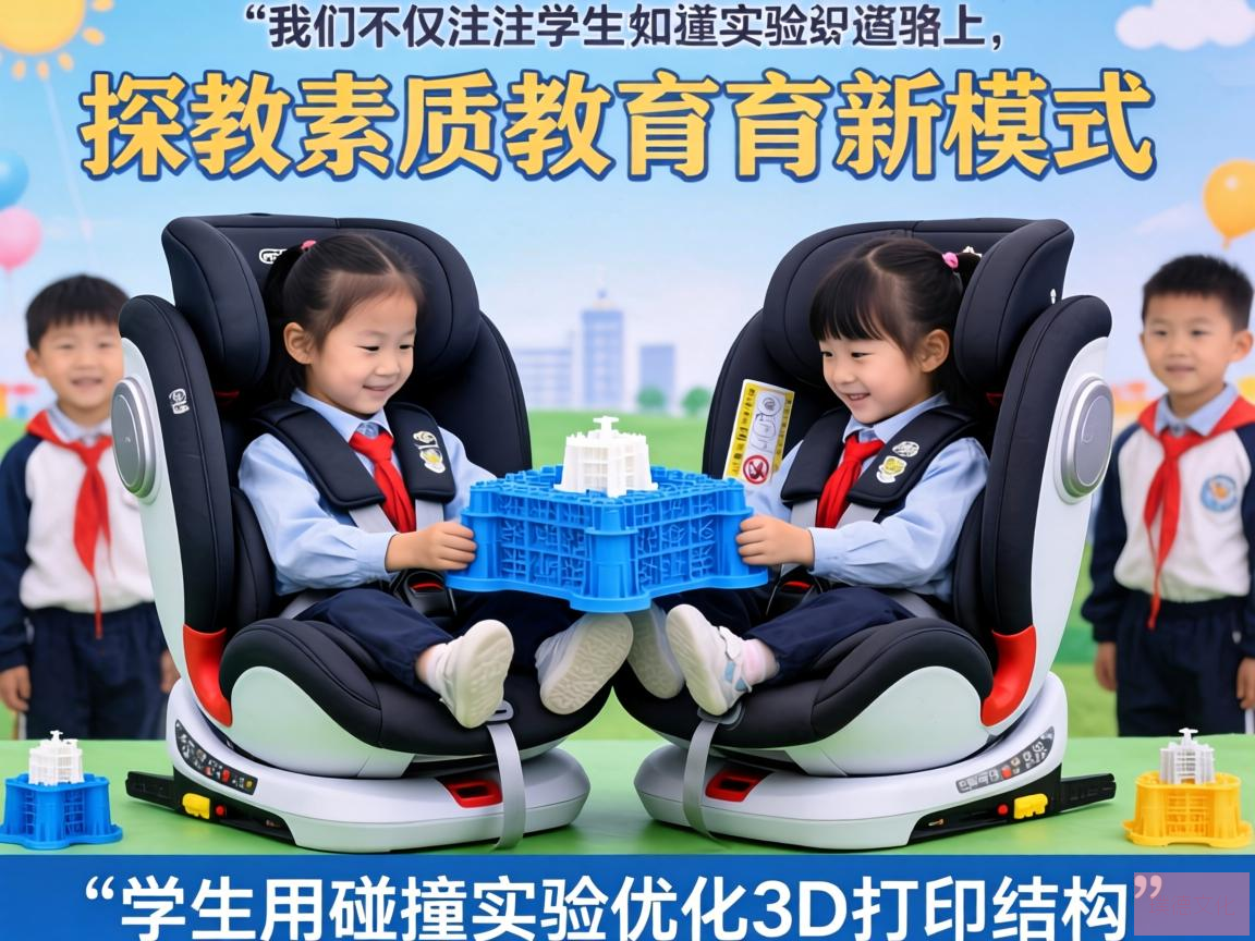 儿童安全座椅课，学生用碰撞实验优化3D打印结构
